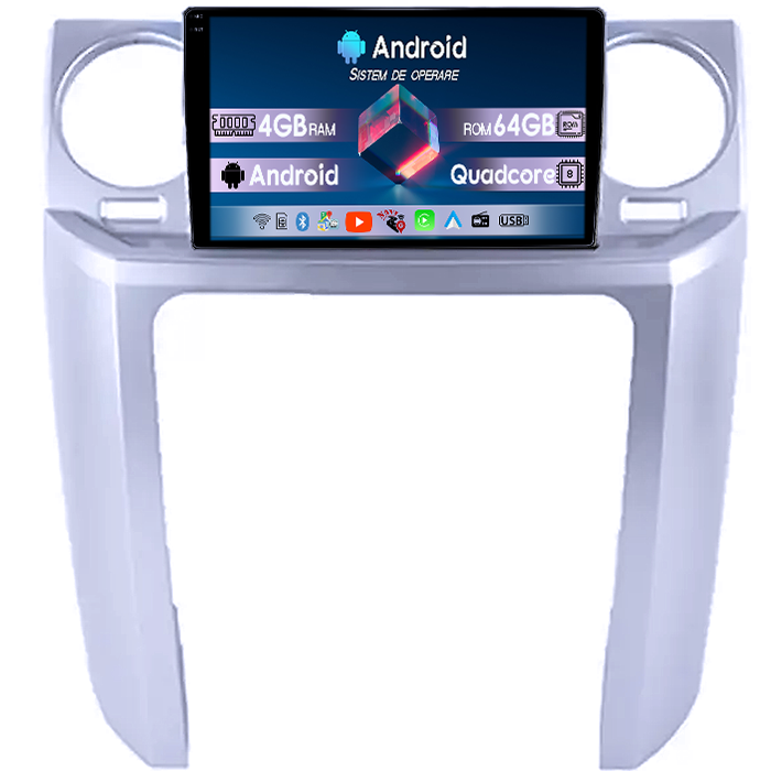 Navigatie dedicata Land Rover Discovery 3 2004-2005, 4GB RAM 64GB ROM, Octacore, Display 9" QLED  Carplay, Android 14, Bluetooth, Magazin Play, Suport Camere AHD         [6]