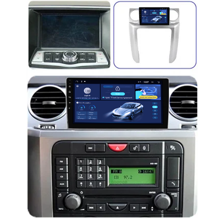 Navigatie dedicata Land Rover Discovery 3 2004-2005, 8GB RAM 128GB ROM, Octacore, Platforma TS18, Android 13, Display QLED 9”, Suporta camera 360º, DSP, Carplay&Android Auto, SIM 4G, Ventilator Activ [5]