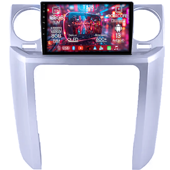 Navigatie dedicata Land Rover Discovery 3 2004-2005, 8GB RAM 128GB ROM, Octacore, Platforma TS18, Android 13, Display QLED 9”, Suporta camera 360º, DSP, Carplay&Android Auto, SIM 4G, Ventilator Activ [1]