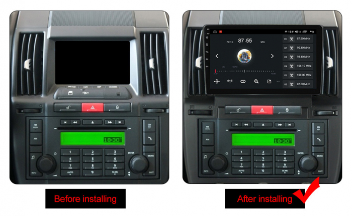 Navigatie dedicata Land Rover Freelander 2 2006-2012 , 4 GB RAM 32 ROM, Android 13, Display QLED, 9", DSP, Carplay, Android Auto, Internet, Youtube , Waze , WI-FI , USB , Bluetooth [5]