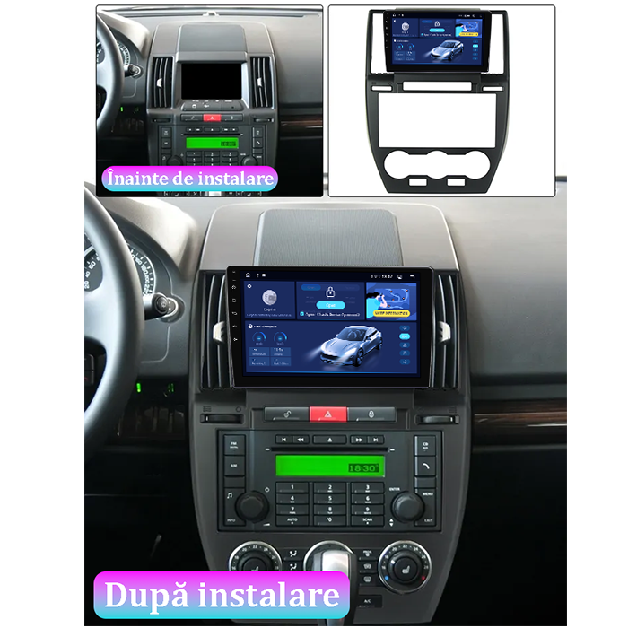 Navigatie dedicata Land Rover Freelander 2 2006-2012, 8GB RAM 128GB ROM, Octacore, Platforma TS18, Android 13, Display QLED 9”, Suporta camera 360º, DSP, Carplay&Android Auto, SIM 4G, Ventilator Activ [5]
