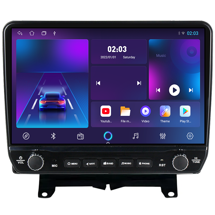 Navigatie dedicata Land Range Rover Tesla cu butoane rotative model 2024, 4GB RAM 64GB ROM, Procesor Quadcore, Android 14, Display QLED 10", DSP, Carplay&Android Auto [5]