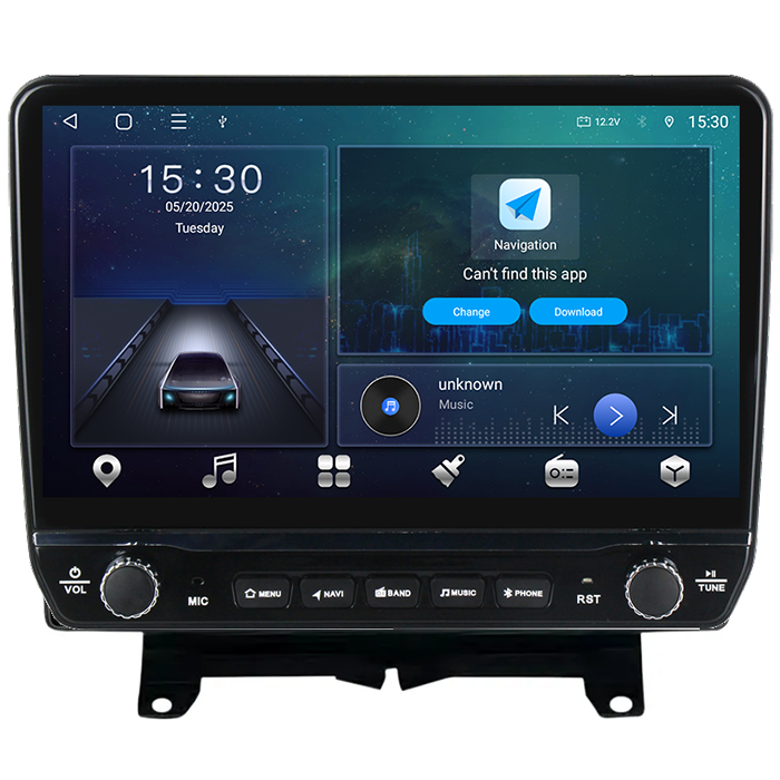 Navigatie dedicata Land Range Rover Tesla cu butoane rotative model 2024, 4GB RAM 64GB ROM, Procesor Quadcore, Android 14, Display QLED 10", DSP, Carplay&Android Auto [6]