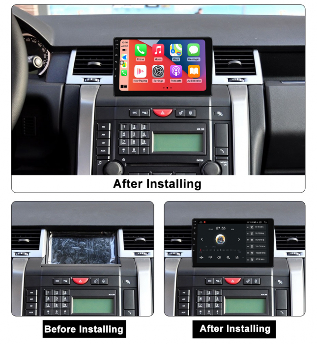 Navigatie dedicata Land Rover /Range Rover Sport 2005-2010, 4 GB RAM 32 ROM, Android 13, Display QLED, 9", DSP, Carplay, Android Auto, Internet, Youtube , Waze , WI-FI , USB , Bluetoo [4]
