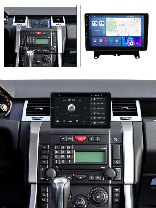 Navigatie dedicata Land Rover /Range Rover Sport 2005-2010, 4 GB RAM 32 ROM, Android 13, Display QLED, 9", DSP, Carplay, Android Auto, Internet, Youtube , Waze , WI-FI , USB , Bluetoo [5]