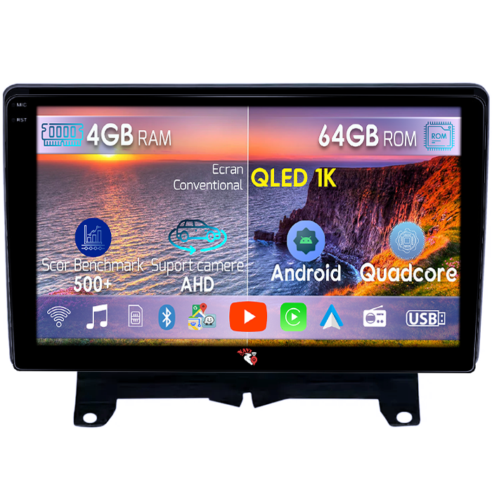 Navigatie dedicata Land Rover /Range Rover Sport 2005-2010, 4GB RAM 64GB ROM, Octacore, Android 14, Display QLED 1K 9", Carplay&Android Auto, SIM 4G, Ventilator Activ [1]
