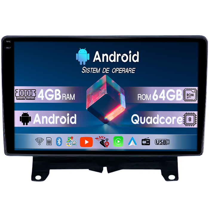 Navigatie dedicata Land Rover /Range Rover Sport 2005-2010, 4GB RAM 64GB ROM, Quad Core, Display 9" QLED 1K, Carplay, Android 14, Bluetooth, Magazin Play, Suport Camere AHD [1]