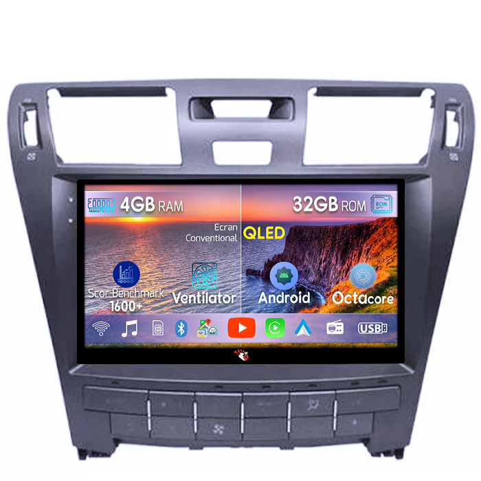 Navigatie dedicata Lexus LS460/LS600 2006-2011, 4GB RAM 32GB ROM, Octacore, Android 14, Display QLED 9", DSP, Carplay&Android Auto, SIM 4G, Bluetooth, Ventilator Activ [1]