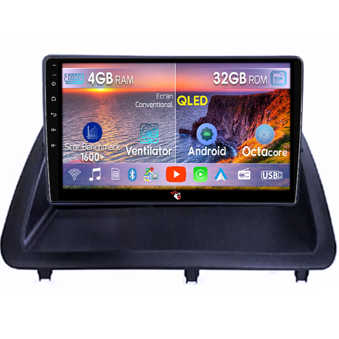 Navigatie dedicata Lexus CT200H 2011-2018, 4GB RAM 32GB ROM, Octacore, Android 14, Display QLED 9", DSP, Carplay&Android Auto, SIM 4G, Bluetooth, Ventilator Activ [1]