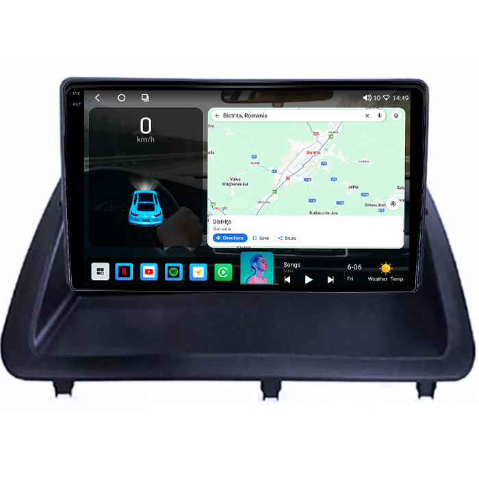 Navigatie dedicata Lexus CT200H 2011-2018, 4GB RAM 32GB ROM, Octacore, Android 14, Display QLED 1K 9", DSP, Carplay&Android Auto, SIM 4G, Bluetooth, Ventilator Activ [2]