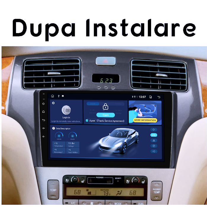 Navigatie dedicata Lexus ES250 2001-2006, 8GB RAM 128GB ROM, Octacore, Platforma TS18, Android 13, Display QLED 9”, Suporta camera 360º, DSP, Carplay&Android Auto, SIM 4G, Ventilator Activ [5]