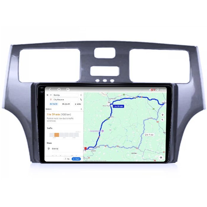 Navigatie dedicata Lexus ES250 2001-2006, 4GB RAM 64GB ROM, Procesor Qualcomm Octacore, Android 14, Rezolutie 2K, Display QLED 9", DSP, Carplay&Android Auto, SIM 4G [4]