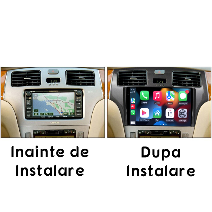 Navigatie dedicata Lexus ES250 2001-2006, 4GB RAM 64GB ROM, Procesor Qualcomm Octacore, Android 14, Rezolutie 2K, Display QLED 9", DSP, Carplay&Android Auto, SIM 4G [7]