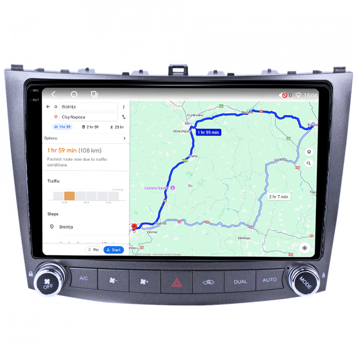 Navigatie dedicata Lexus IS250 2005-2013, 4GB RAM 32GB ROM, Octacore, Android 14, Display QLED 1K 9", DSP, Carplay&Android Auto, SIM 4G, Bluetooth, Ventilator Activ [5]