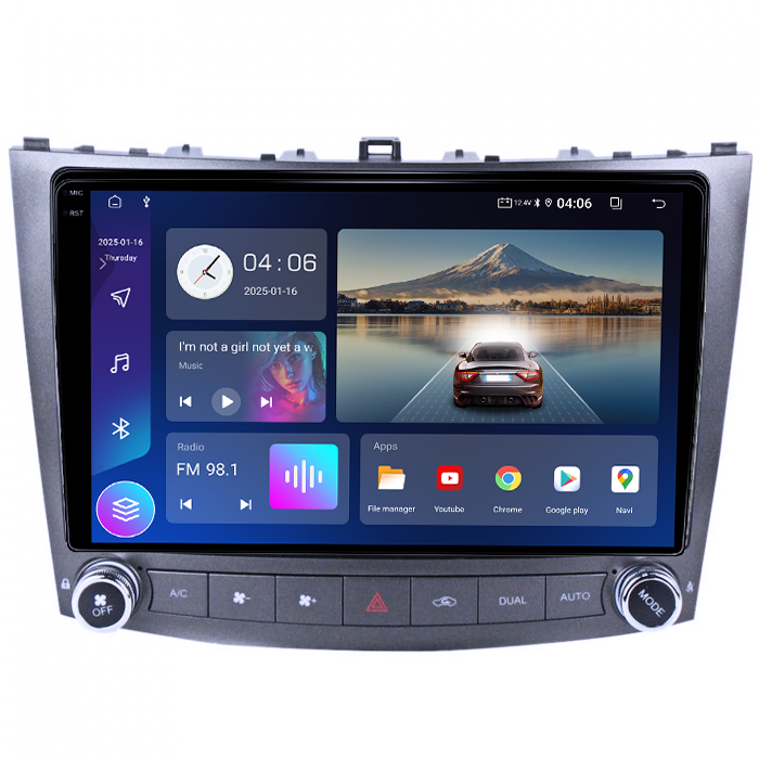 Navigatie dedicata Lexus IS250 2005-2013, 4GB RAM 64GB ROM, Quad Core, Display 9" QLED 1K, Carplay&Android Auto, Android 14, Suport Camere AHD [2]