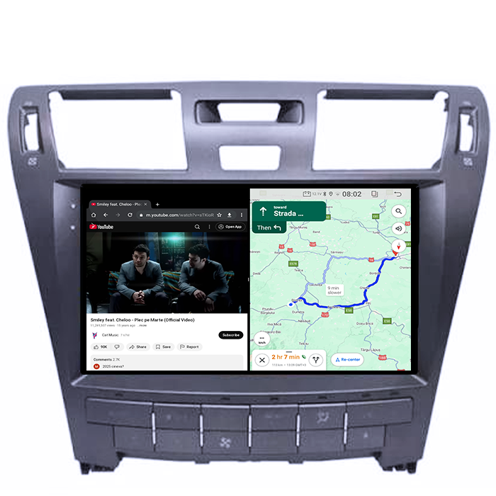 Navigatie dedicata Lexus LS460/LS600 2006-2011, 4GB RAM 64GB ROM, Quadcore, Android 14, Display QLED 1K, 10", DSP, Carplay&Android Auto, Suport camere AHD [3]
