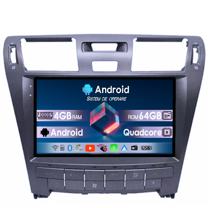 Navigatie dedicata Lexus LS460/LS600 2006-2011, 4GB RAM 64GB ROM, Quadcore, Android 14, Display QLED 1K, 10", DSP, Carplay&Android Auto, Suport camere AHD [4]