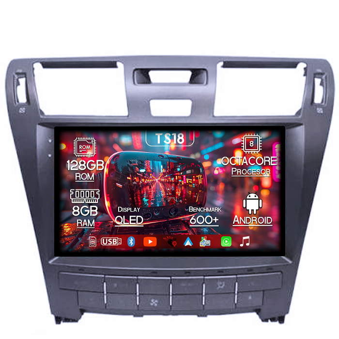 Navigatie dedicata Lexus LS460/LS600 2006-2011, 8GB RAM 128GB ROM, Octacore, Platforma TS18, Android 14, Display QLED 10”, Suporta camera 360º, DSP, Carplay&Android Auto, SIM 4G, Ventilator Activ [1]