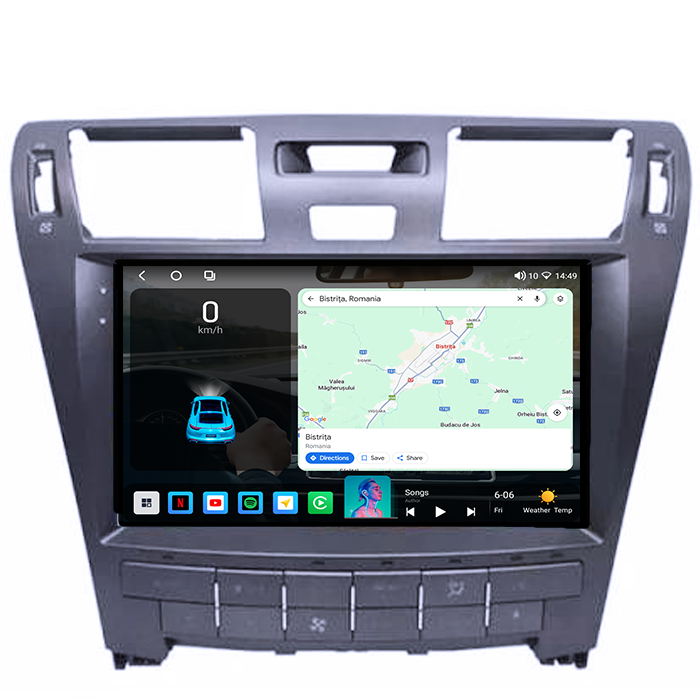 Navigatie dedicata Lexus LS460/LS600 2006-2011, 8GB RAM 128GB ROM, Octacore, Platforma TS18, Android 14, Display QLED 10", Suporta camera 360", DSP, Carplay&Android Auto, SIM 4G, Ventilator Activ [5]