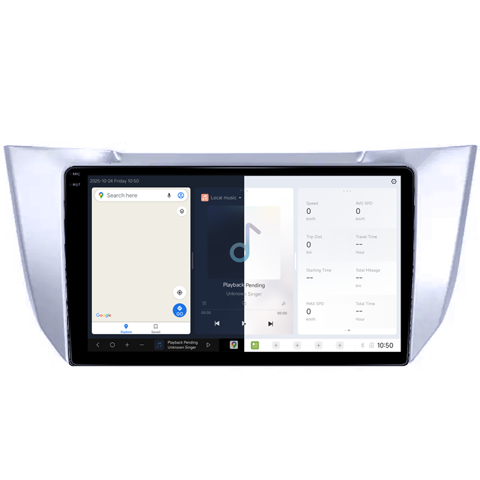 Navigatie dedicata Lexus RX300 RX330 RX350 RX400H 2003-2009, DUDU3, 4GB RAM 64GB ROM, Octacore, Platforma 8581, Android, Display QLED 9", DSP, Carplay&AndroidAuto [2]