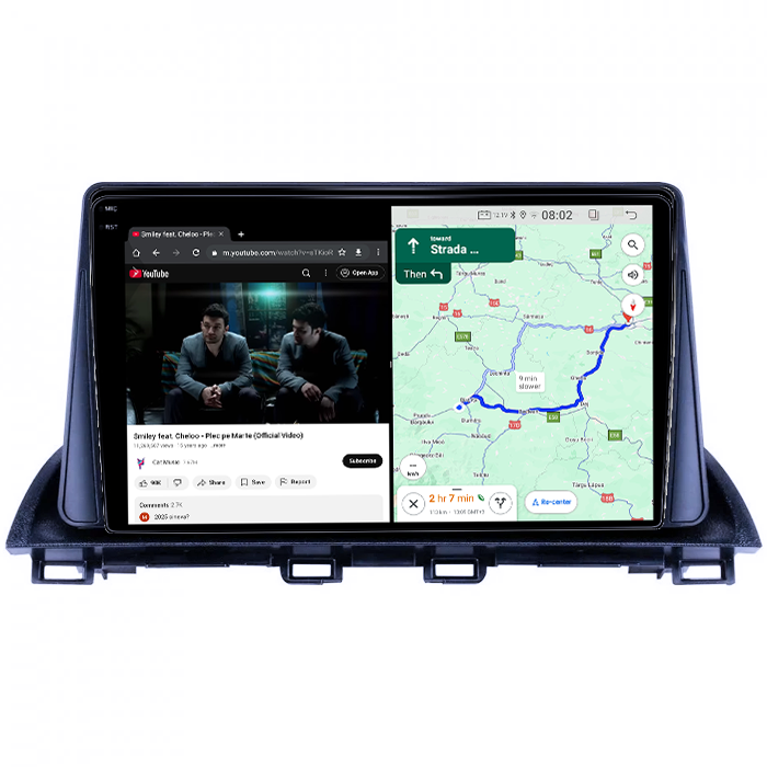Navigatie dedicata Mazda 3 2013-2019, 12GB RAM 256GB ROM, Android 14, Rezolutie 2K, Display QLED, 9", DSP, Carplay, Android Auto, Internet, Youtube, Waze, Wi Fi, USB [4]
