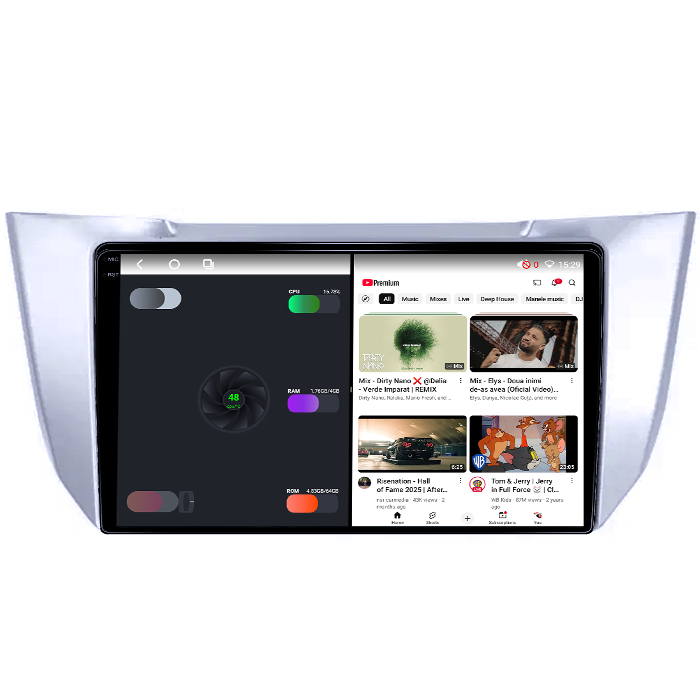 Navigatie dedicata Lexus RX300 RX330 RX350 RX400H 2003-2009, 4GB RAM 32GB ROM, Octacore, Android 14, Display QLED 1K 10", DSP, Carplay&Android Auto, SIM 4G, Bluetooth, Ventilator Activ [5]