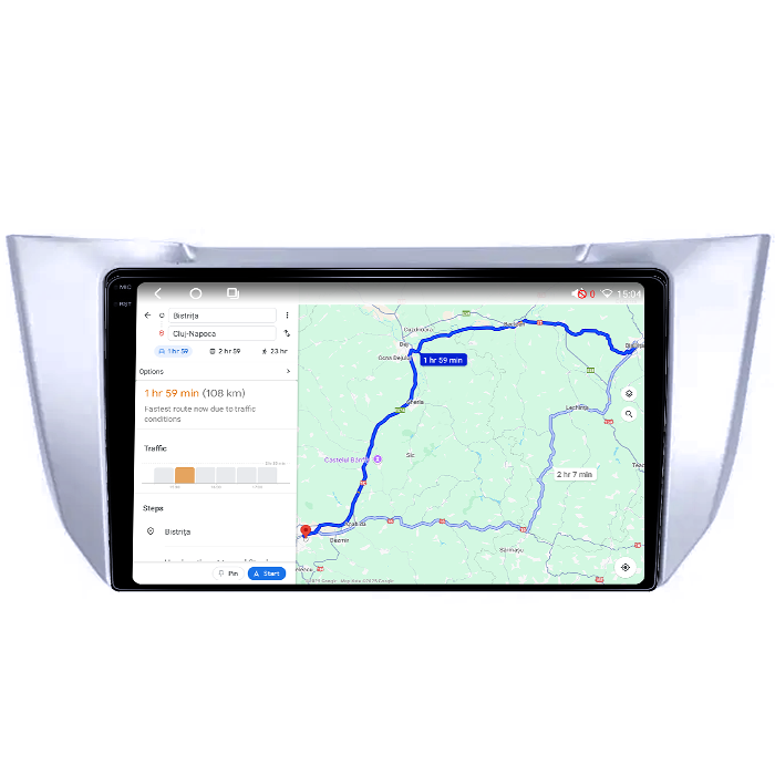 Navigatie dedicata Lexus RX300 RX330 RX350 RX400H 2003-2009, 4GB RAM 32GB ROM, Octacore, Android 14, Display QLED 1K 10", DSP, Carplay&Android Auto, SIM 4G, Bluetooth, Ventilator Activ [6]