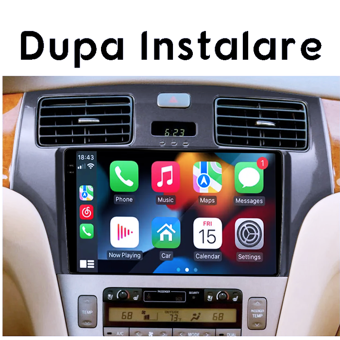 Navigatie dedicata Lexus RX300 RX330 RX350 RX400H 2003-2009, 4GB RAM 64GB ROM, Procesor Qualcomm Octacore, Android 14, Rezolutie 2K, Display QLED 10", DSP, Carplay&Android Auto, SIM 4G [5]