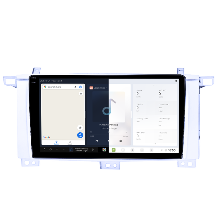 Navigatie dedicata Toyota Land Cruiser 2005, DUDU3, 4GB RAM 64GB ROM, Octacore, Platforma 8581, Android, Display QLED 9", DSP, Carplay&AndroidAuto [2]