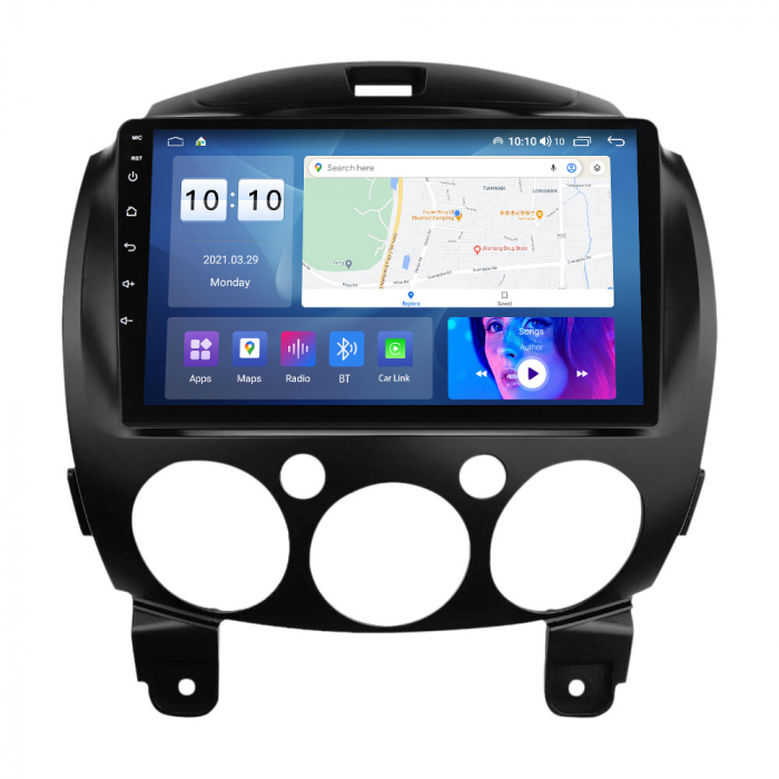 Navigatie dedicata Mazda 2 2007-2014, 4GB RAM 32 ROM, Android 13, QLED, Display 9", DSP, Internet, Youtube , Waze , WI-FI , USB , Bluetooth , Mirrorlink [3]