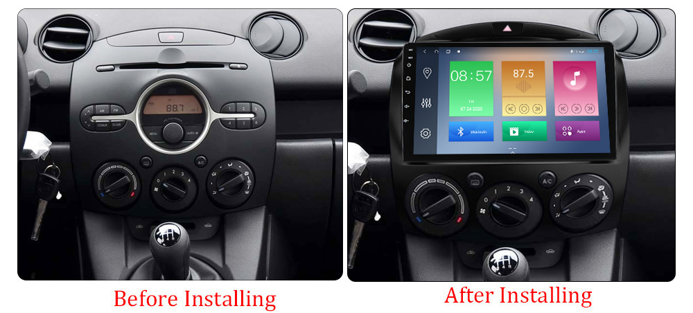 Navigatie dedicata Mazda 2 2007-2014, 4GB RAM 64GB ROM, Octacore, Android 14, Display QLED 1K 9", Carplay&Android Auto, SIM 4G, Ventilator Activ [5]