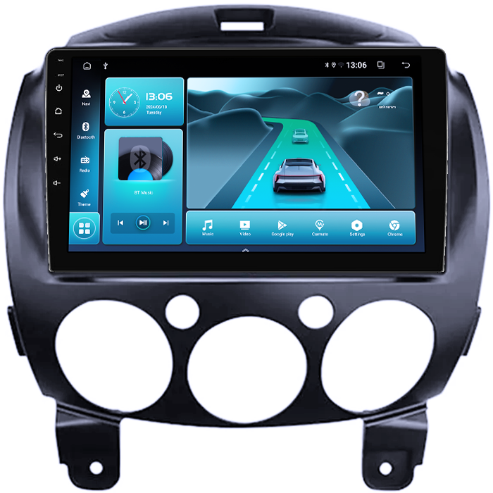 Navigatie dedicata Mazda 2 2007-2014, 8GB RAM 128GB ROM, Octacore, Platforma 7862,Android 13, Display QLED 9”, Suporta camera 360º, DSP, Carplay&Android Auto, SIM 4G, Ventilator Activ [3]