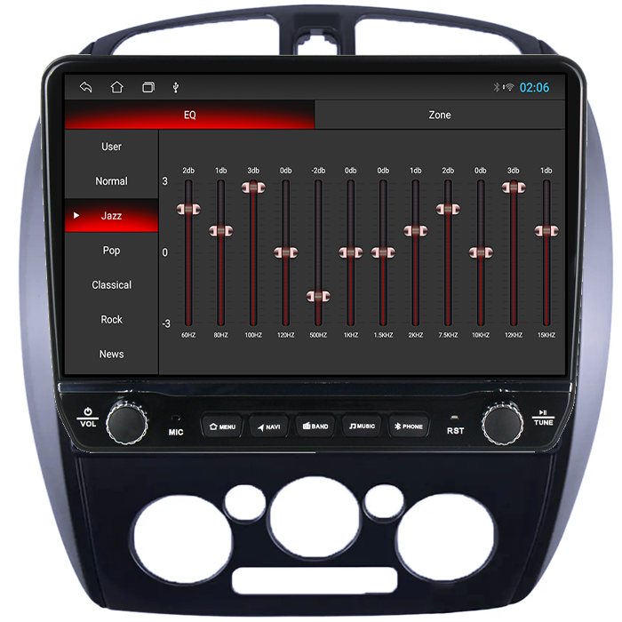 Navigatie dedicata Mazda 323 Tesla cu butoane rotative model 2024, 4GB RAM 64GB ROM, Procesor Quadcore, Android 14, Display QLED 10", DSP, Carplay&Android Auto [2]