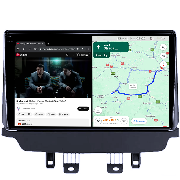 Navigatie dedicata Mazda 2 CX 3 2014-2019, 4GB RAM 64GB ROM, Quadcore, Android 14, Display QLED 1K, 9", DSP, Carplay&Android Auto, Suport camere AHD [6]