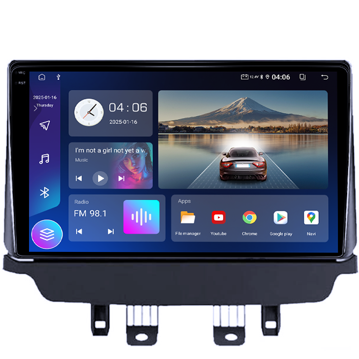 Navigatie dedicata Mazda 2 CX 3 2014-2019, 4GB RAM 64GB ROM, Quadcore, Android 14, Display QLED 1K, 9", DSP, Carplay&Android Auto, Suport camere AHD [4]