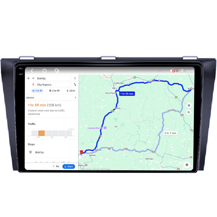 Navigatie dedicata Mazda 3 2004-2009, 4GB RAM 64GB ROM, Octacore, Android 14, Display QLED 1K 9", Carplay&Android Auto, SIM 4G, Ventilator Activ [4]