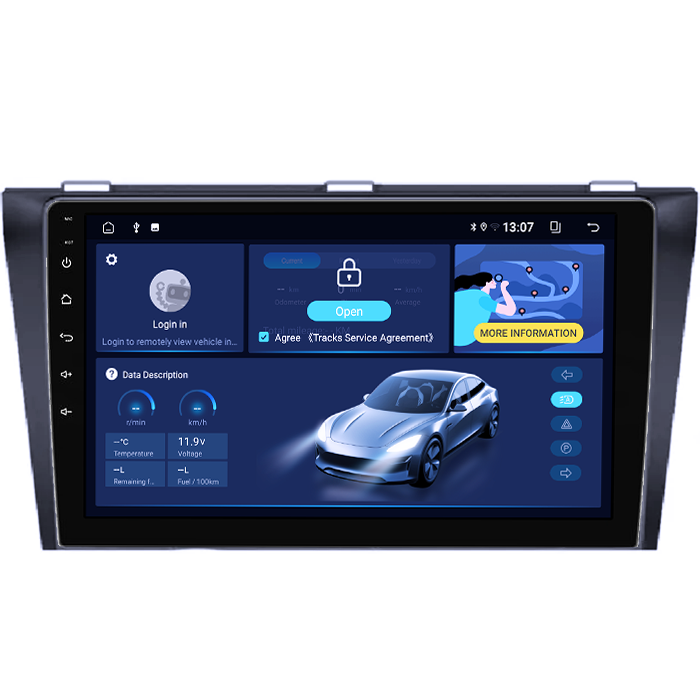 Navigatie dedicata Mazda 3 2004-2009, 8GB RAM 128GB ROM, Octacore, Platforma TS18, Android 13, Display QLED 9”, Suporta camera 360º, DSP, Carplay&Android Auto, SIM 4G, Ventilator Activ [2]