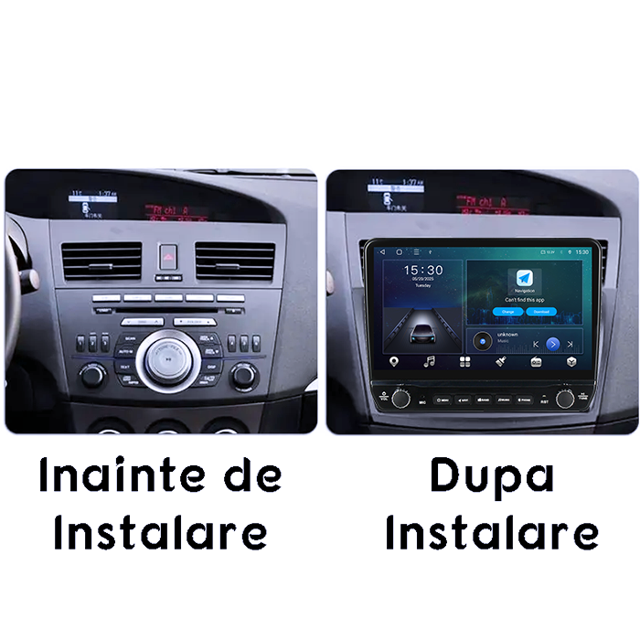 Navigatie dedicata MAZDA 3 2010-2013 Tesla cu butoane rotative model 2024, 4GB RAM 64GB ROM, Procesor Quadcore, Android 14, Display QLED 10", DSP, Carplay&Android Auto [7]