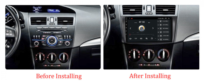 Navigatie dedicata Mazda 3 2010-2012, 8GB RAM 128GB ROM, Octacore, Platforma 7862, Android 14, Display QLED 9”, Suporta camera 360º, DSP, Carplay&Android Auto, SIM 4G, Ventilator Activ [4]