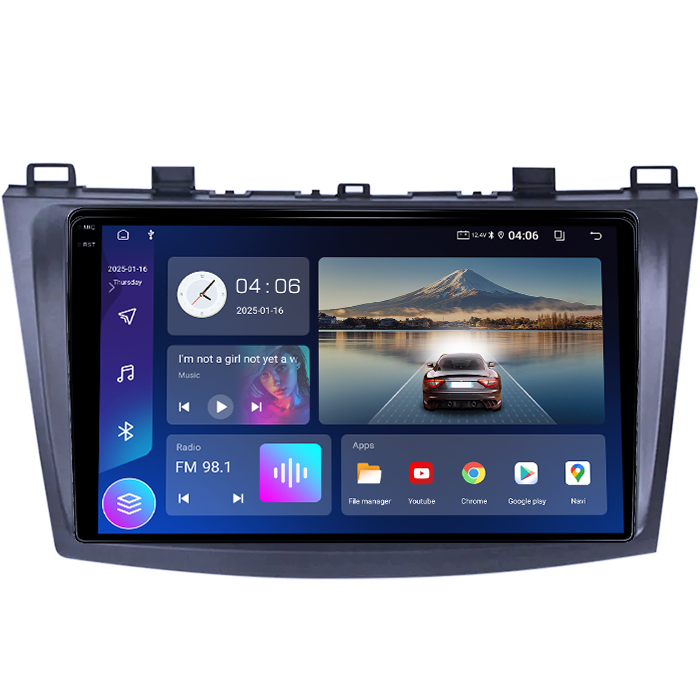 Navigatie dedicata Mazda 3 2013-2016, 4GB RAM 64GB ROM, Quadcore, Android 14, Display QLED 1K, 9", DSP, Carplay&Android Auto, Suport camere AHD [5]