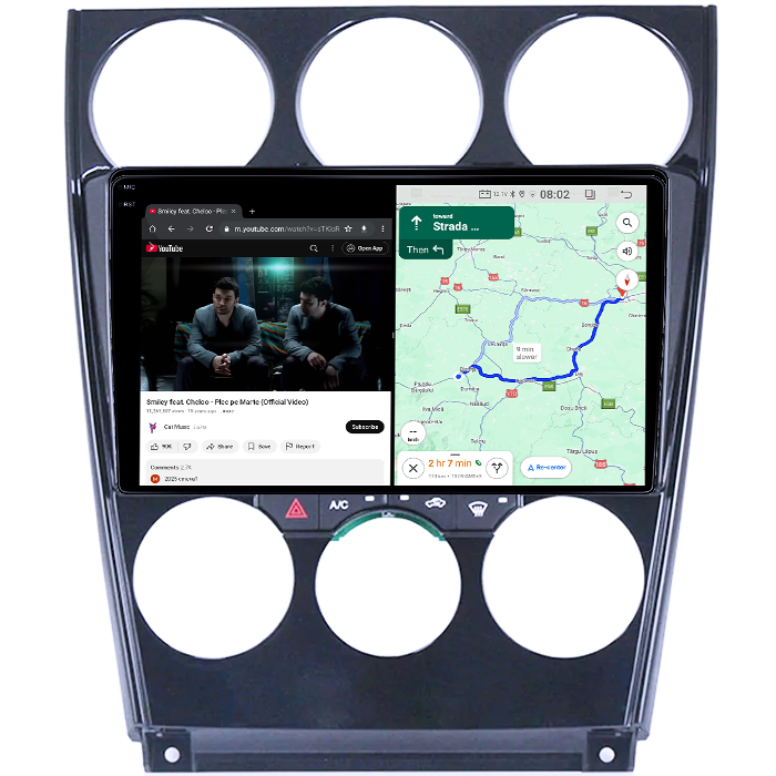 Navigatie dedicata Mazda 6 2002-2008, 12GB RAM 256GB ROM, Android 14, Rezolutie 2K, Display QLED, 9", DSP, Carplay, Android Auto, Internet, Youtube, Waze, Wi Fi, USB [4]