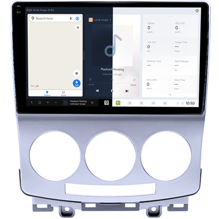 Navigatie dedicata Mazda 5 2005-2010, DUDU3, 4GB RAM 64GB ROM, Octacore, Platforma 8581, Android, Display QLED 9", DSP, Carplay&AndroidAuto [2]
