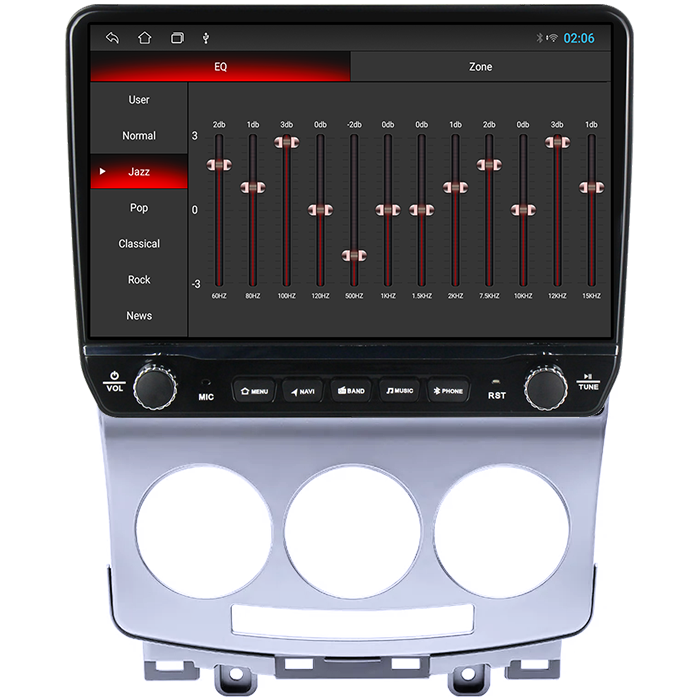 Navigatie dedicata MAZDA 5 2005-2010 Tesla cu butoane rotative model 2024, 4GB RAM 64GB ROM, Procesor Quadcore, Android 14, Display QLED 10", DSP, Carplay&Android Auto [2]