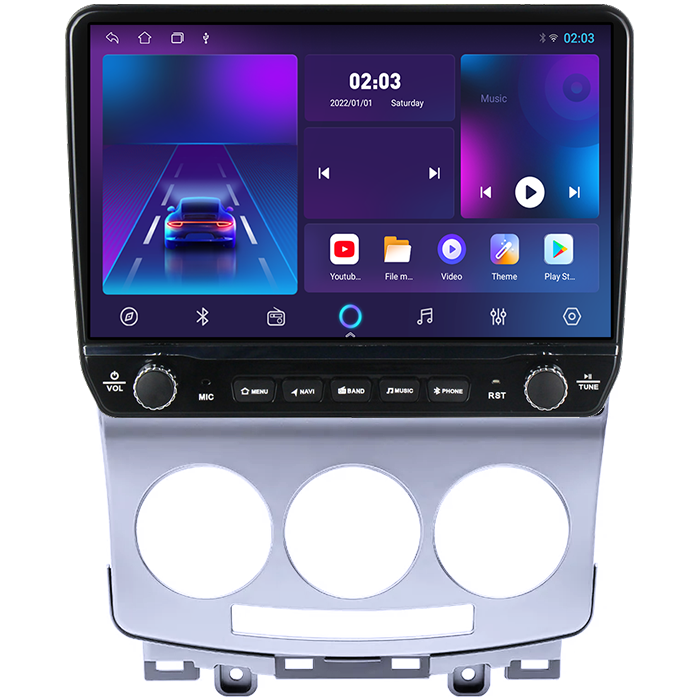 Navigatie dedicata MAZDA 5 2005-2010 Tesla cu butoane rotative model 2024, 4GB RAM 64GB ROM, Procesor Quadcore, Android 14, Display QLED 10", DSP, Carplay&Android Auto [5]