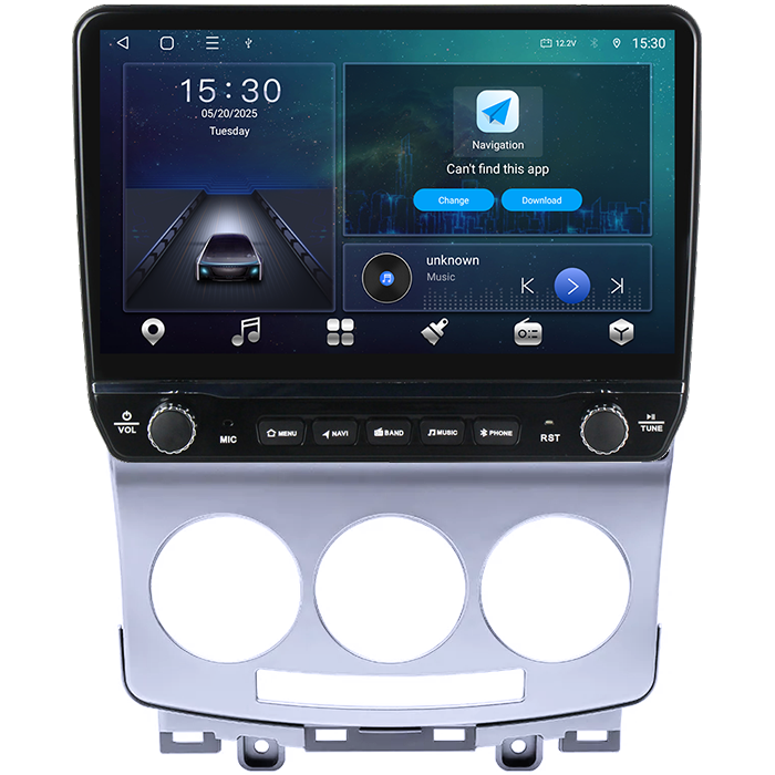 Navigatie dedicata MAZDA 5 2005-2010 Tesla cu butoane rotative model 2024, 4GB RAM 64GB ROM, Procesor Quadcore, Android 14, Display QLED 10", DSP, Carplay&Android Auto [6]