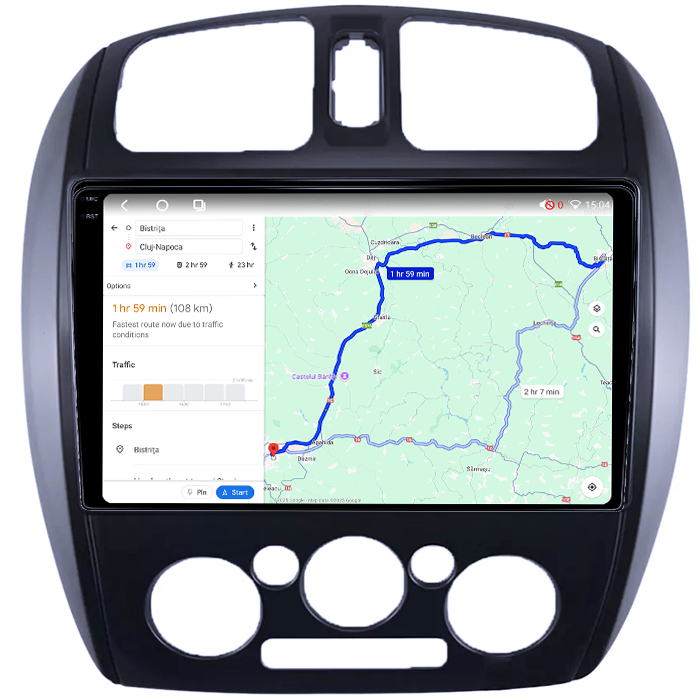 Navigatie dedicata MAZDA 323, 4GB RAM 32GB ROM, Octacore, Android 14, Display QLED 1K 9", DSP, Carplay&Android Auto, SIM 4G, Bluetooth, Ventilator Activ [4]