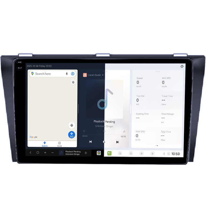 Navigatie dedicata Mazda 3 2004-2009, DUDU3, 4GB RAM 64GB ROM, Octacore, Platforma 8581, Android, Display QLED 9", DSP, Carplay&AndroidAuto [2]