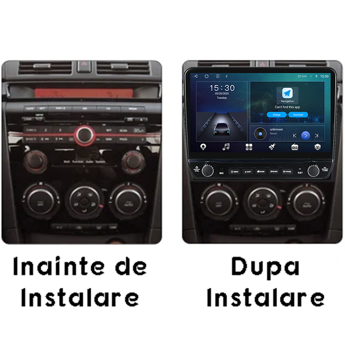 Navigatie dedicata MAZDA 3 2004-2009 Tesla cu butoane rotative model 2024, 4GB RAM 64GB ROM, Procesor Quadcore, Android 14, Display QLED 10", DSP, Carplay&Android Auto [7]