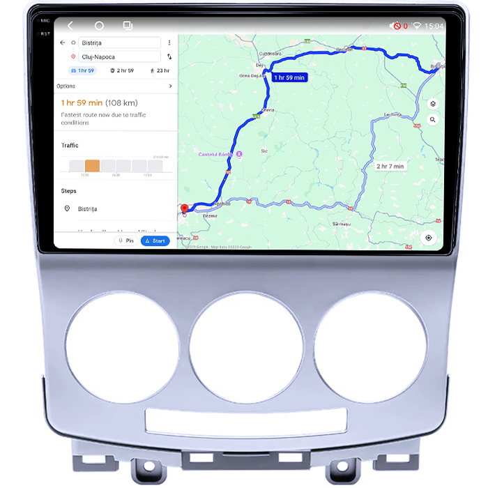 Navigatie dedicata Mazda 5 2005-2010, 4GB RAM 64GB ROM, Octacore, Android 14, Display QLED 1K 9", Carplay&Android Auto, SIM 4G, Ventilator Activ [4]