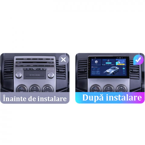 Navigatie dedicata Mazda 5 2005-2010, 4GB RAM 64GB ROM, Quad Core, Display 9" QLED 1K, Carplay, Android 14, Bluetooth, Magazin Play, Suport Camere AHD [2]